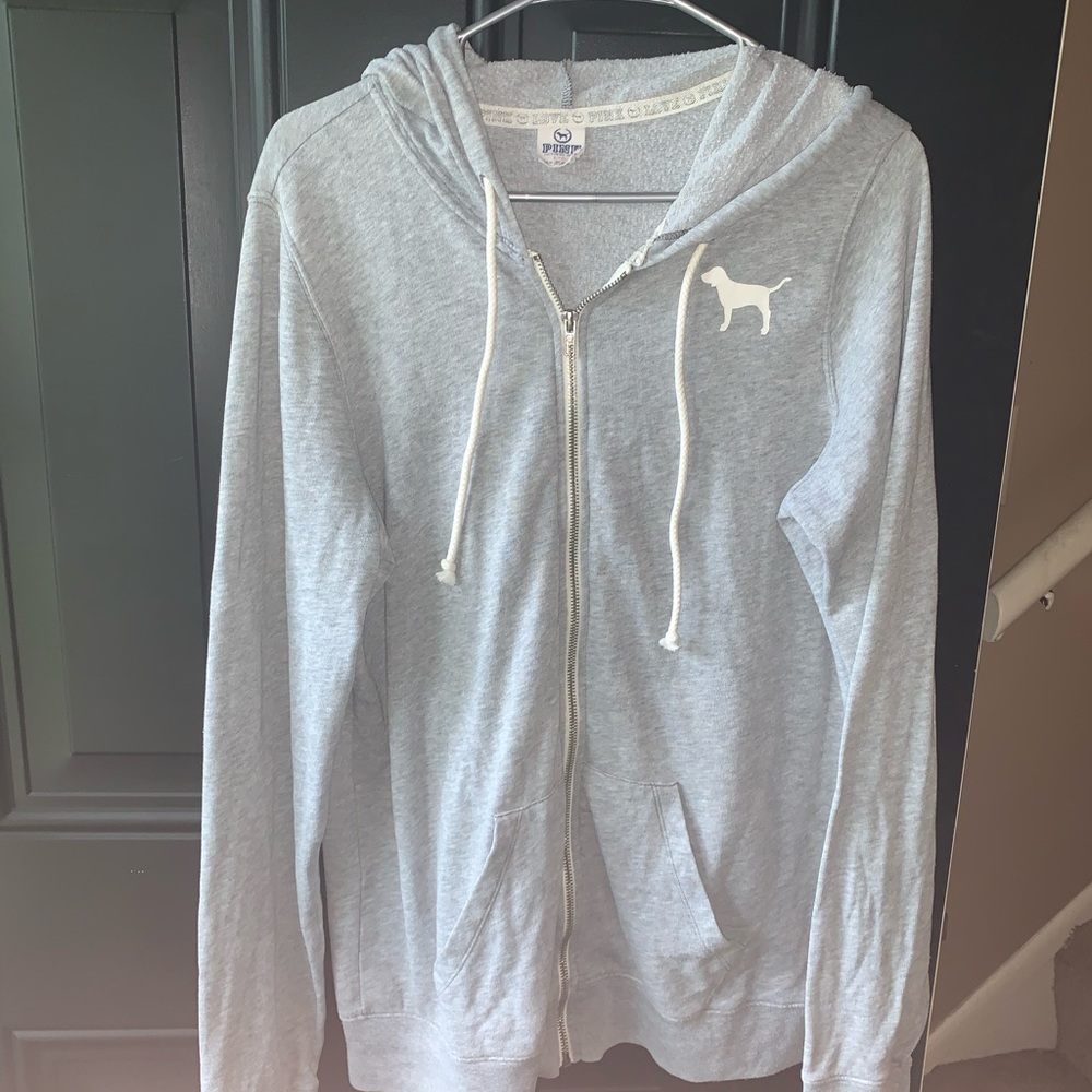 Victoria secrets pink zip up hoodie